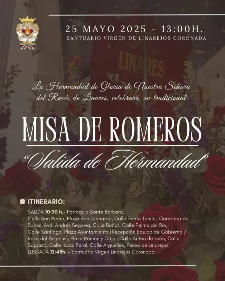 Misa de Romeros y «Salida de Hermandad» de Nuestra Señora del Rocío de Linares