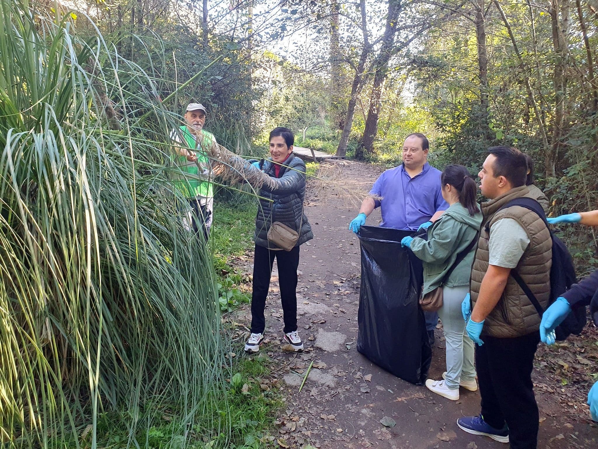 Eliminación de especies invasoras en la senda del Gafos