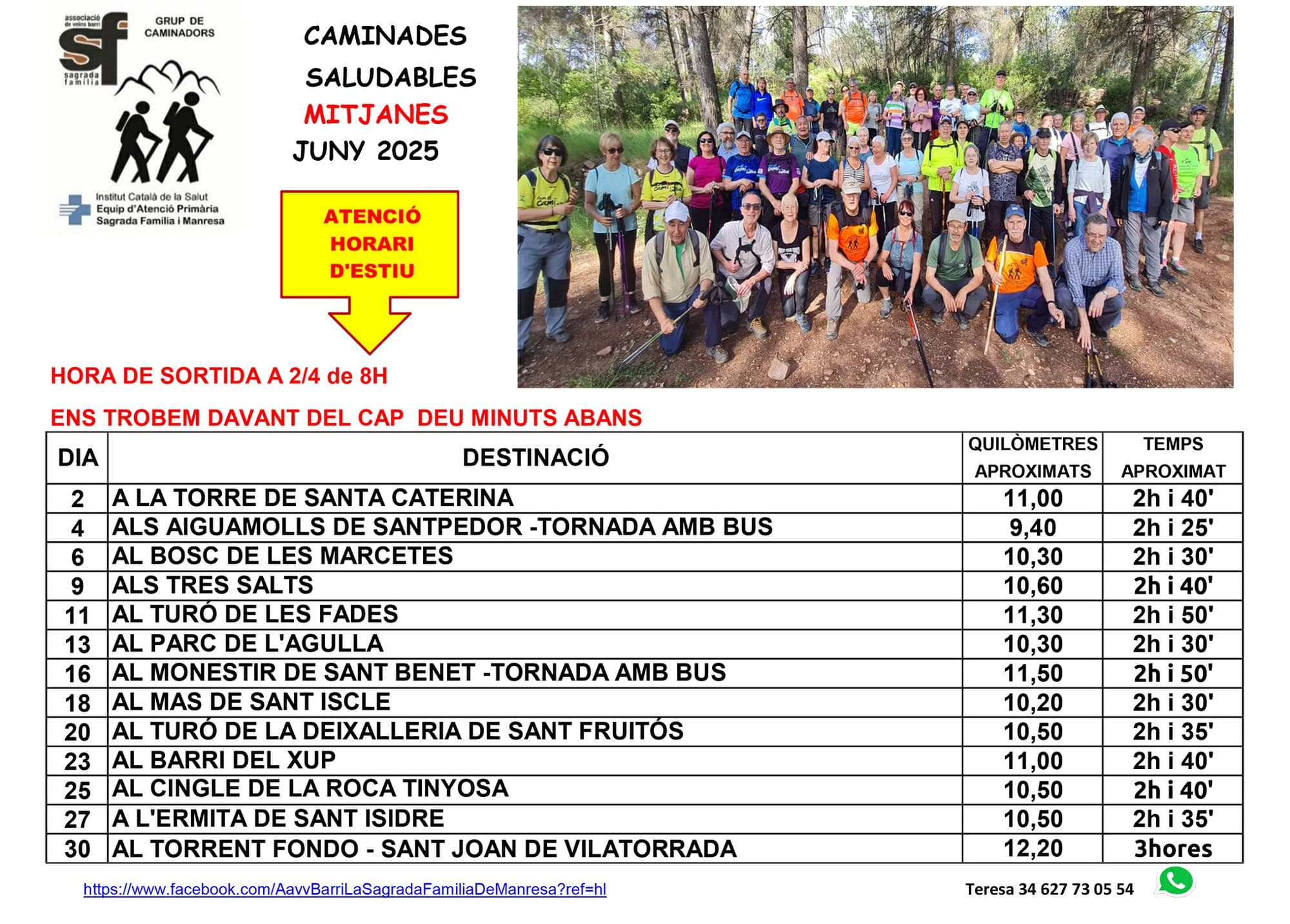 Caminades saludables (mitjanes)