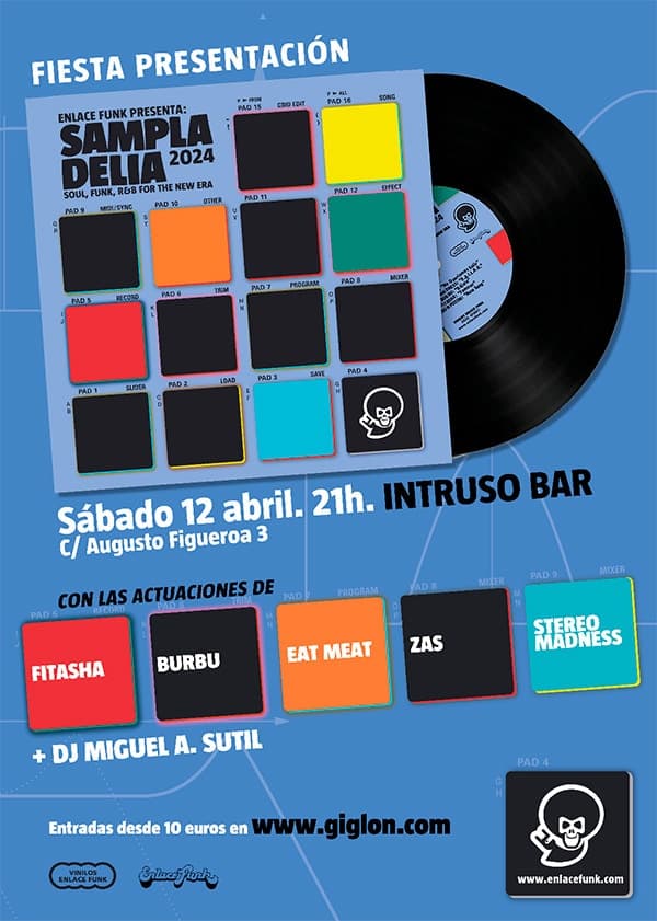 Sampladelia 2024: Fitasha + Burbu + Eat Meat + Zas – Fiesta de presentación