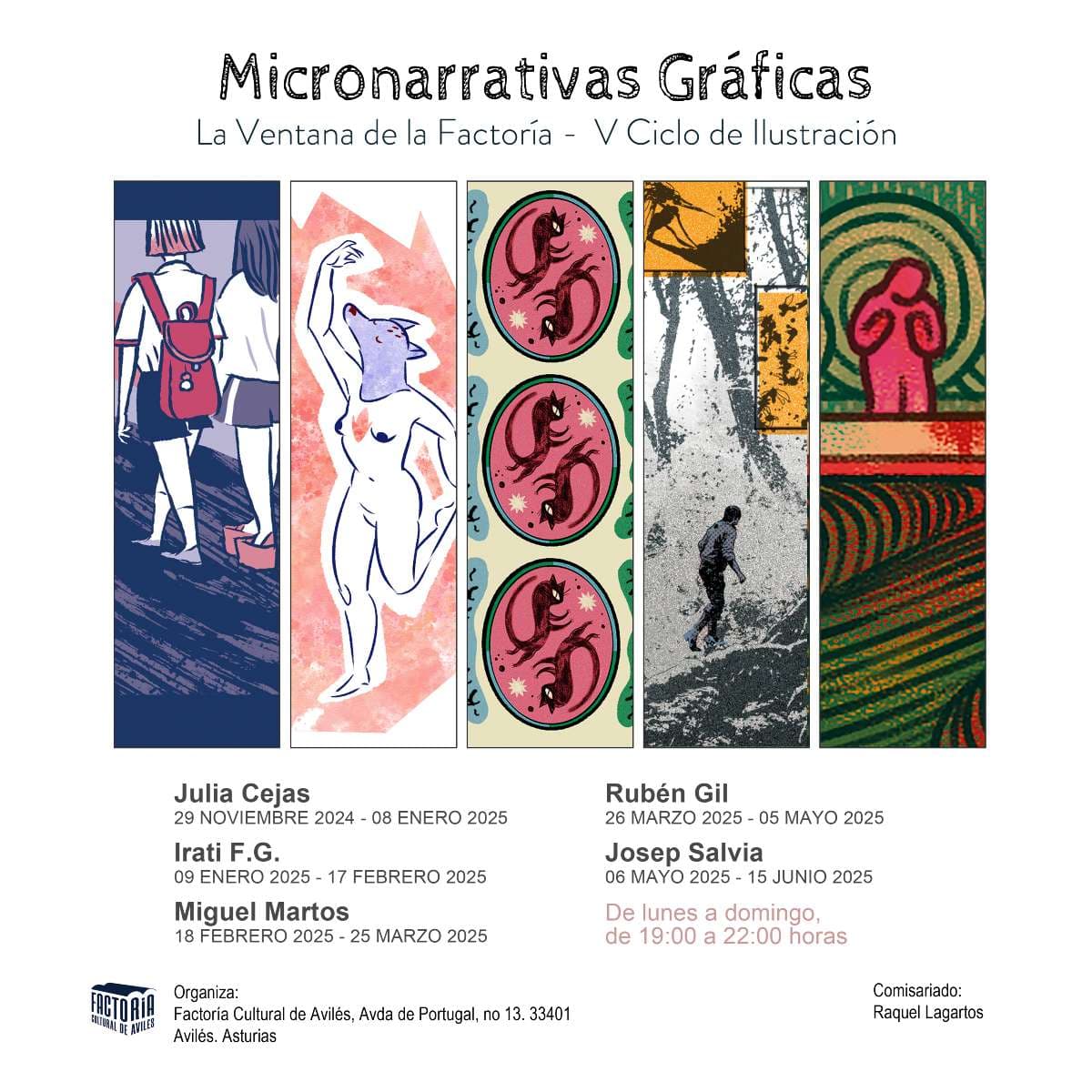 V Ciclo de Ilustración de la Ventana de la Factoría Cultural de Avilés: «Micronarrativas gráficas».