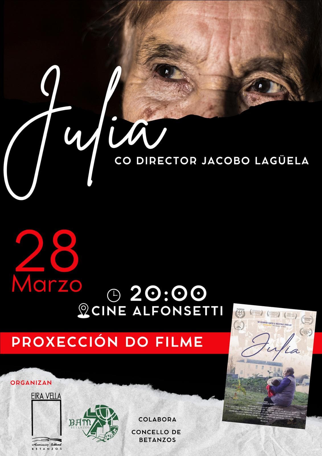 Proyección de la longametraxe titulada “Julia”