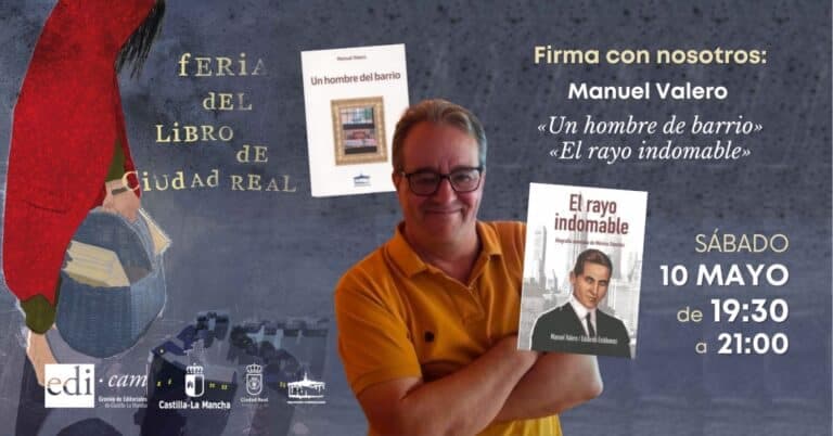 Manuel Valero firma ejemplares