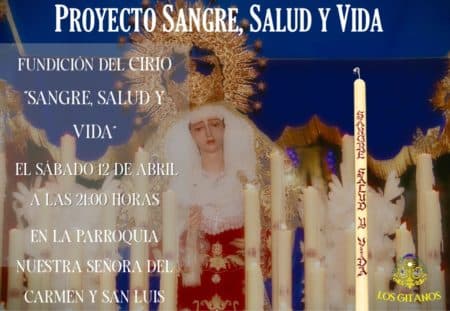 Fundición del cirio «Sangre, Salud y Vida» en favor de los donantes de sangre y médula ósea