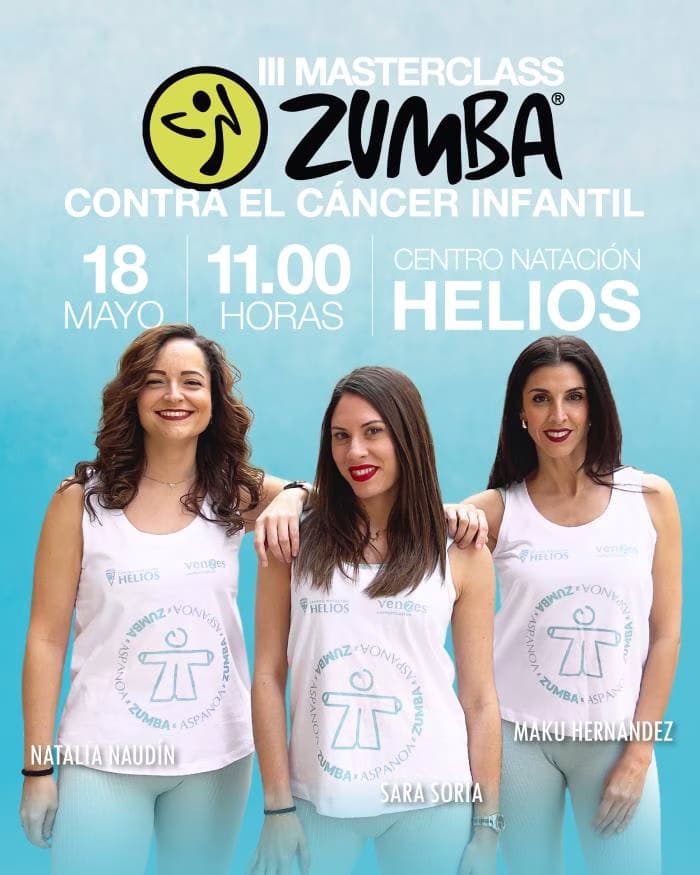 III Masterclass de zumba contra el cáncer infantil 2025
