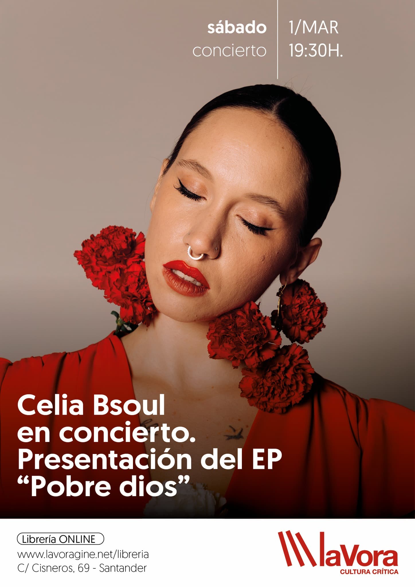 Celia Bsoul presenta en concierto "Pobre dios"