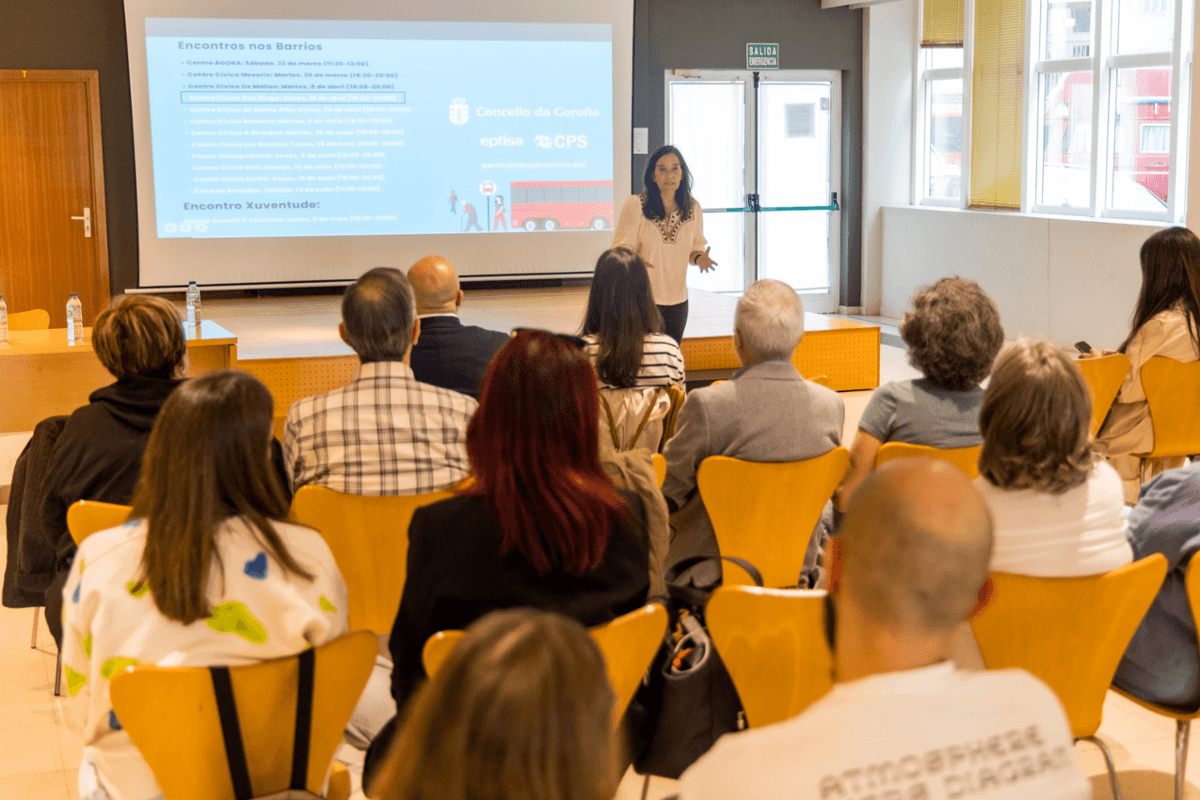 Encontro participativo sobre o futuro do autobús urbano