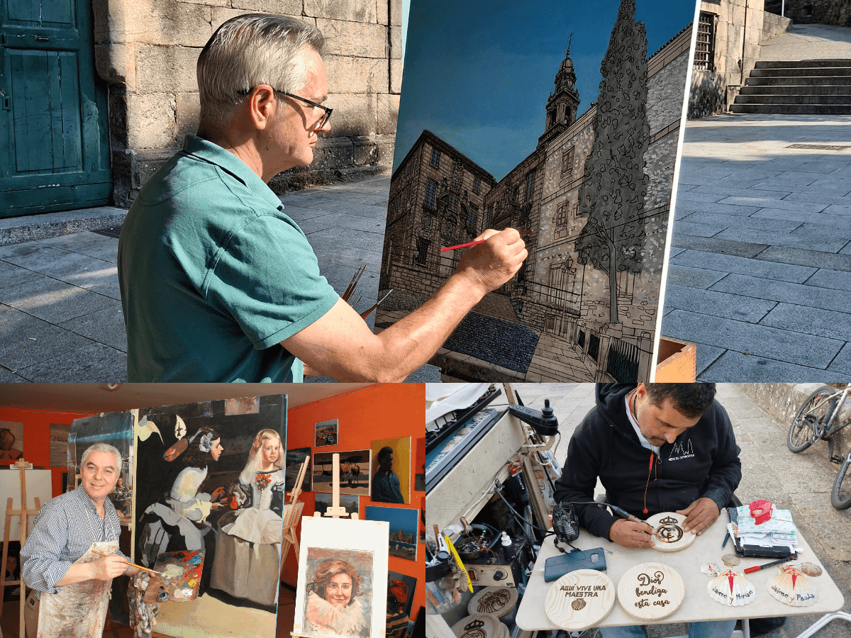 Exposición conjunta de pintura de Juan Silva, Manuel Quiñoy y Manuel Blanco