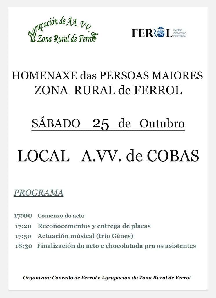 Homenaxe das Persoas Maiores Zona Rural
