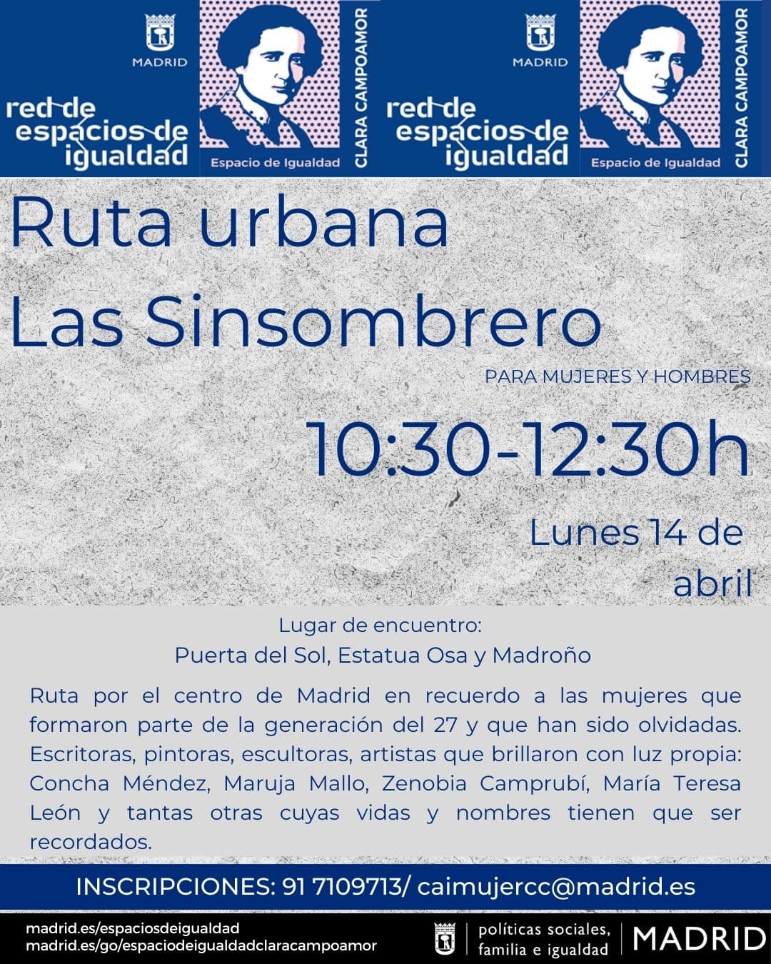 Ruta urbana 'Las sinsombrero'