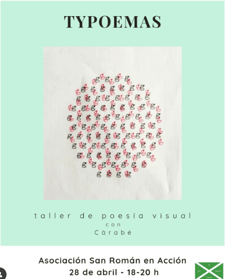 Typoemas, taller de poesía visual con Carabé