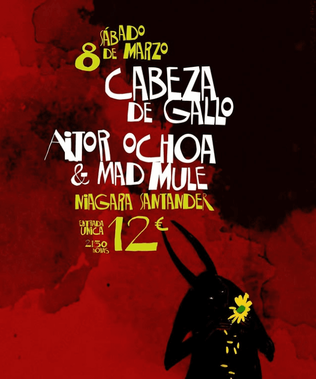 Cabeza de Gallo y Aitor Ochoa & Mad Mule en concierto