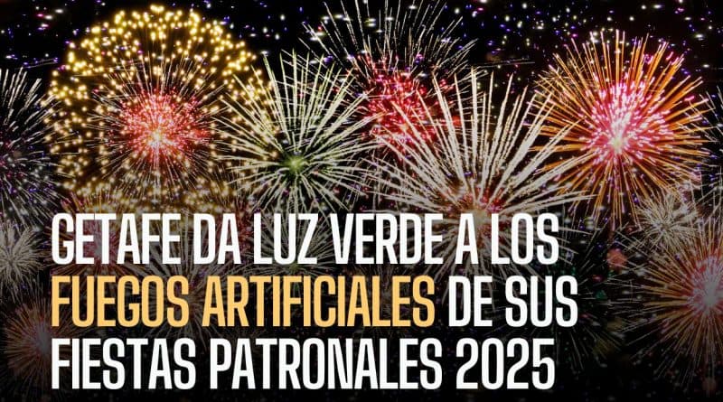 Fuegos artificiales de sus fiestas patronales