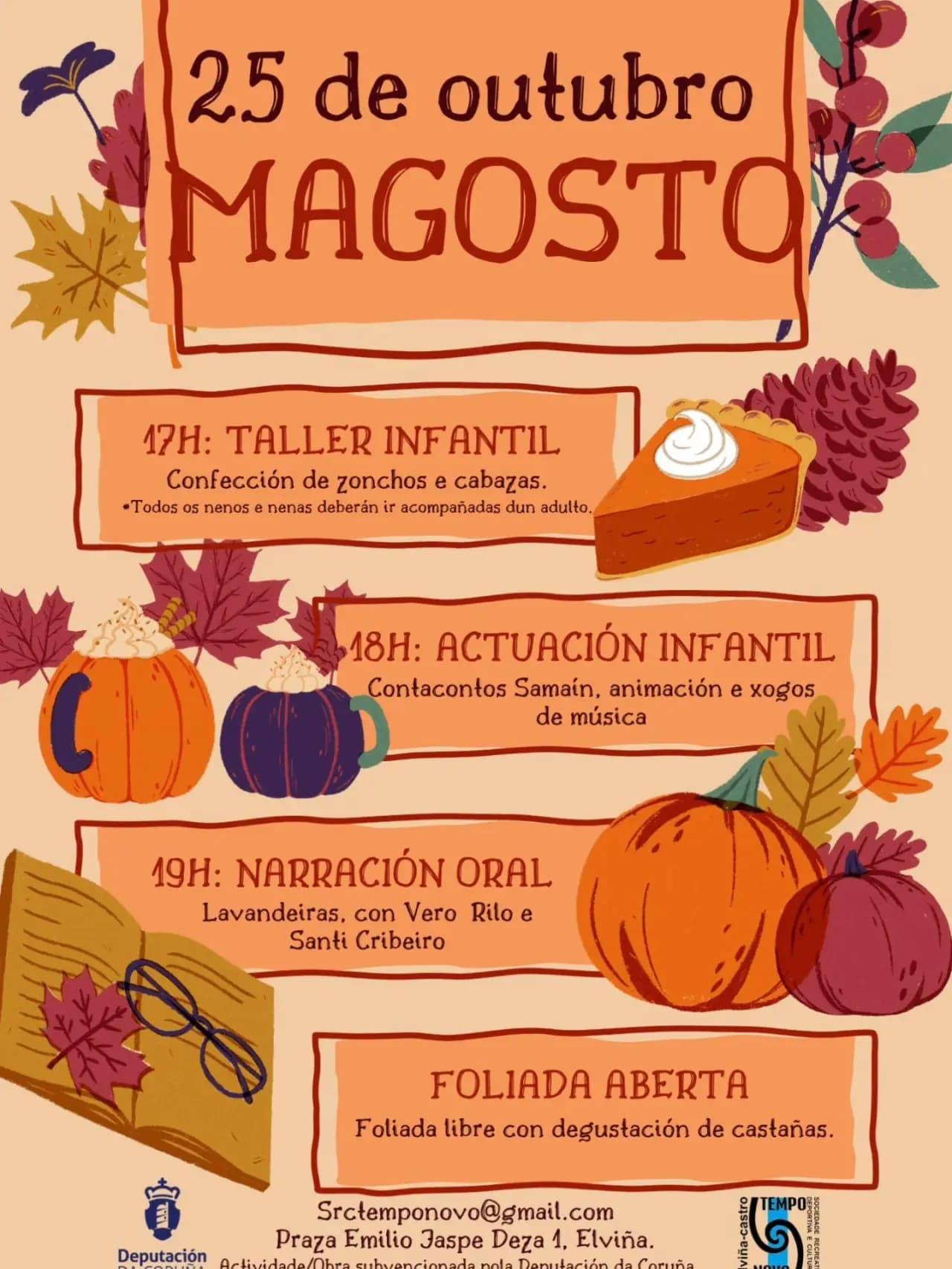 Taller infantil de zonchos y calabazas