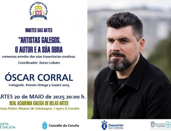 Óscar Corral en el ciclo "Artistas Galegos. O Autor e a súa obra"