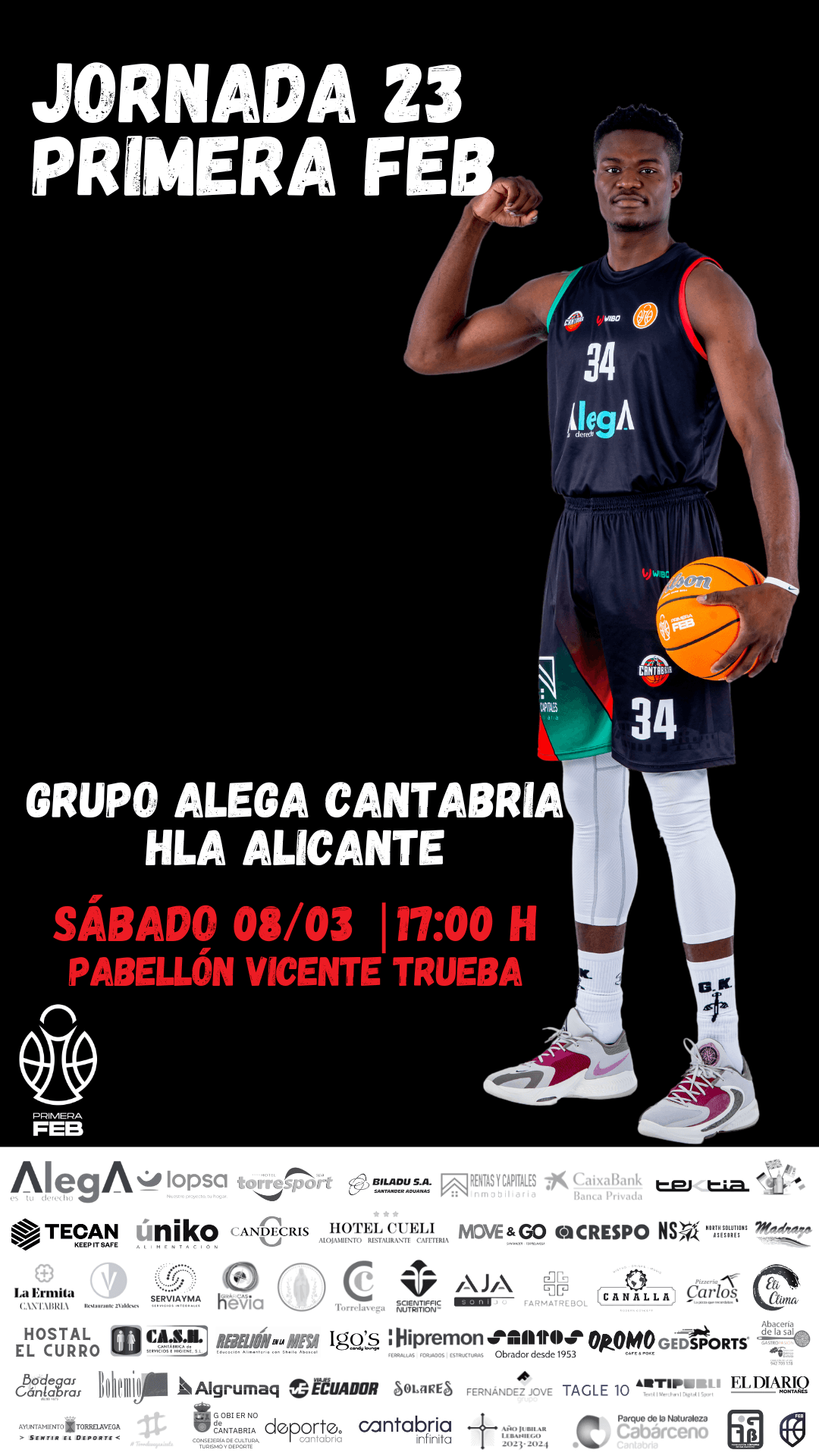 Partido de Baloncesto: Grupo Alega Cantabria vs HLA Alicante