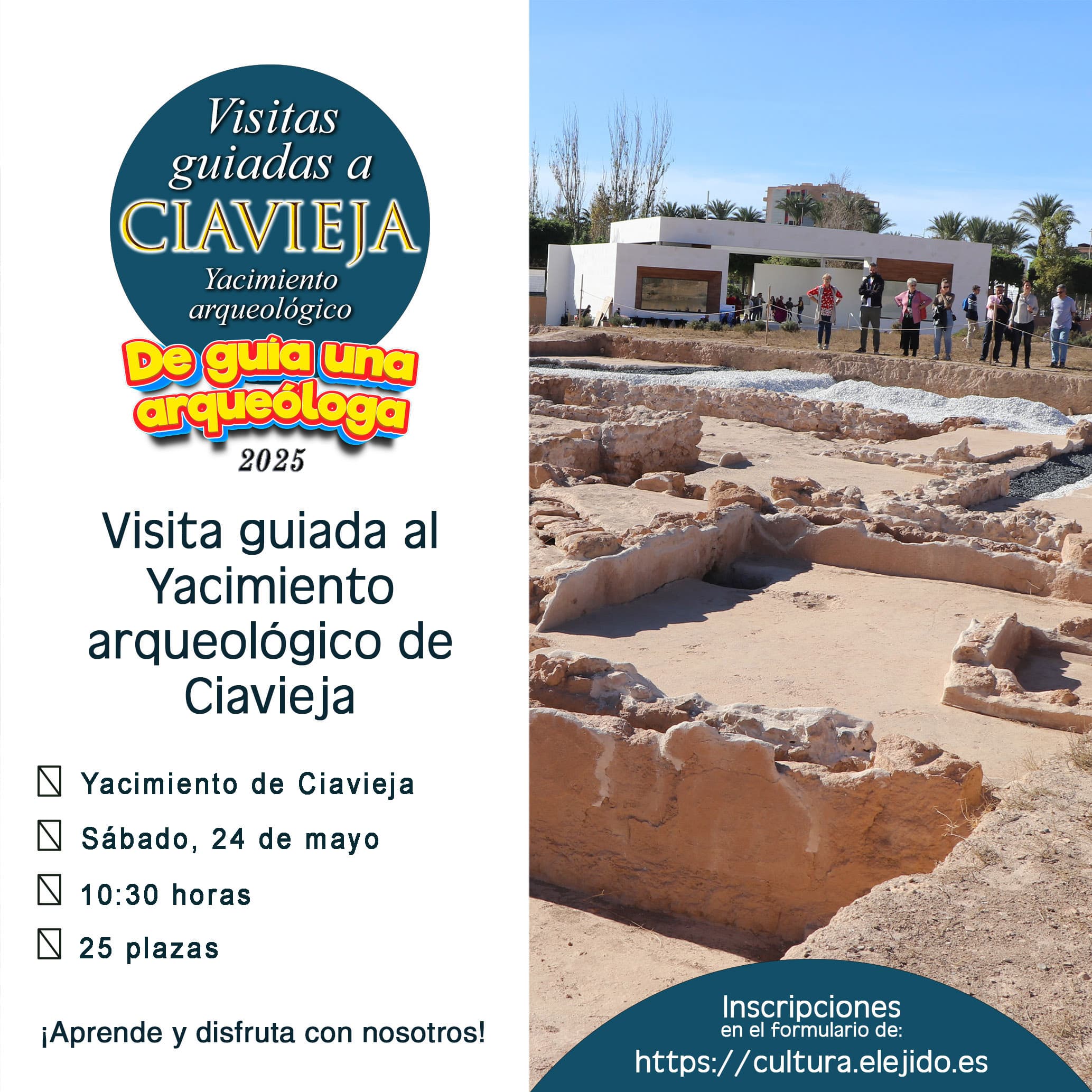 Visitas guiadas al Yacimiento de Ciavieja