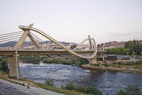 BRIDGE PONTE DO MILENIO IN OURENSE OURENSE - GALICIA