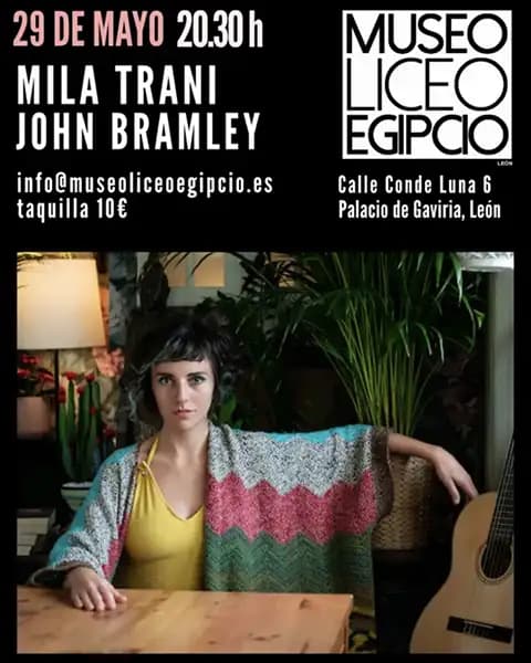 Mila Trani y John Bramley en concierto