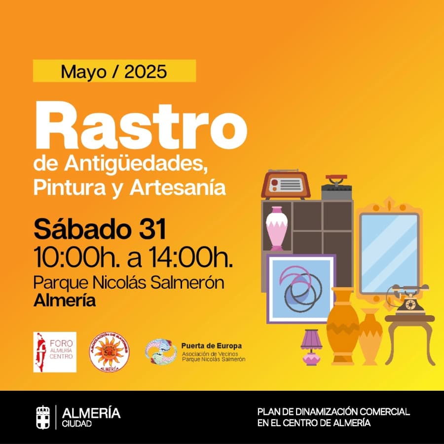 Rastro de Antigüedades, Pintura y Artesanía de Almería