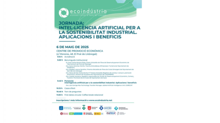 Jornada: Intel·ligència Artificial per a la Sostenibilitat Industrial. Aplicacions i Beneficis