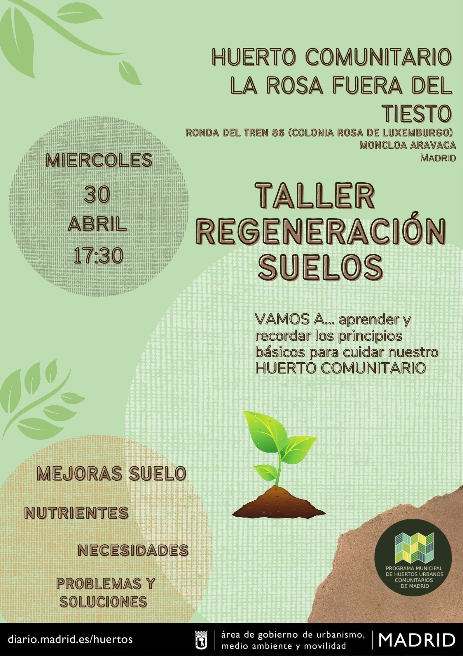 Taller de regeneración de suelos