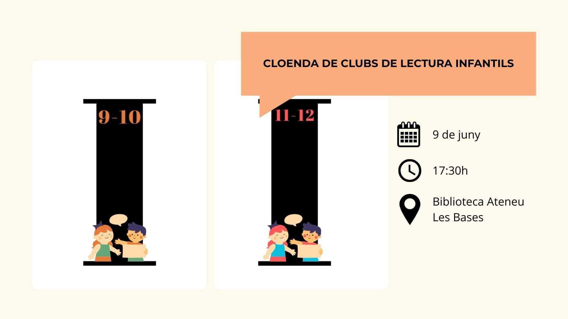 Cloenda dels clubs de lectura infantils: 9-10 anys i 11-12 anys