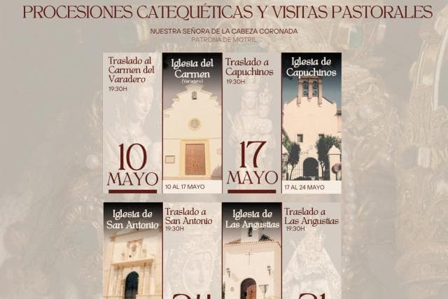 PROCESIONES CATEQUÉTICAS Y VISITAS PASTORALES - TRASLADO AL CARMEN DEL VARADERO