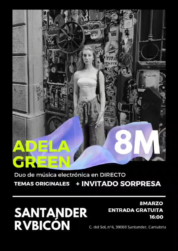 Vermú 8M y conciertos de Adela Green y Sandra Bautista