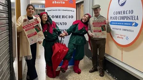 Nadal máxico no comercio local con Punto Compostela