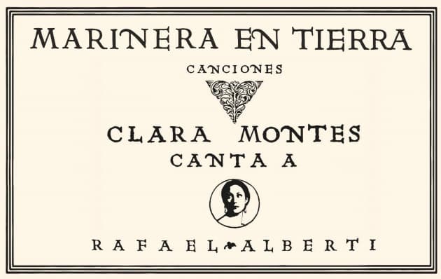 Marinera en tierra. Clara Montes canta a Rafael Alberti