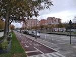 Vista de la Calle Jacinto Benavente en Vitoria, zona cercana al colegio