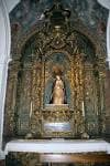 Retablo barroco de la Virgen del Mayor Dolor en la Iglesia de Santa Cruz