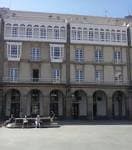 Fachada exterior de la Fundación Paideia en la Plaza de María Pita