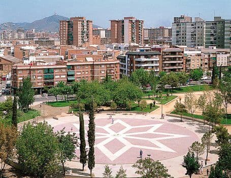 Plaça Catalunya in the neighbor of La Gavarra in Cornellà de ...