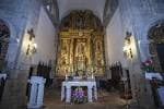 Detalle del retablo mayor del Monasterio de San Salvador de Lérez