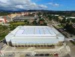 Vista aérea del Pabellón Municipal de Deportes de Pontevedra y sus alrededores