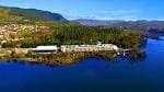 Vista aérea del Balneario de Laias Caldaria junto al río Miño