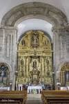 Altar principal del Monasterio de San Salvador de Lérez en vista vertical