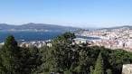 Amplia vista de la ciudad de Vigo y su ría desde el parque