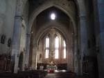 Interior de la Iglesia de San Pedro en Lugo con el altar mayor