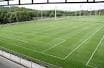 Detalle del césped de un campo de fútbol en la Ciudad Deportiva de Abegondo
