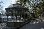 Vista lateral del Palco da Música en la Alameda de Santiago