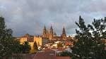 Horizonte de Santiago de Compostela con la Catedral destacando al atardecer
