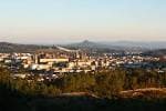 Panorámica de Santiago de Compostela al atardecer desde Monte Pedroso