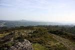 Amplia vista del paisaje natural y las colinas desde el Monte do Viso