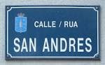 Placa de la calle Rúa San Andrés