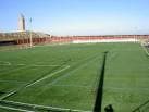 Vista de un campo de fútbol de césped artificial en la Ciudad Deportiva de la Torre