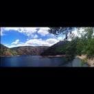 Panorámica del Embalse de Santo Estevo desde el embarcadero.