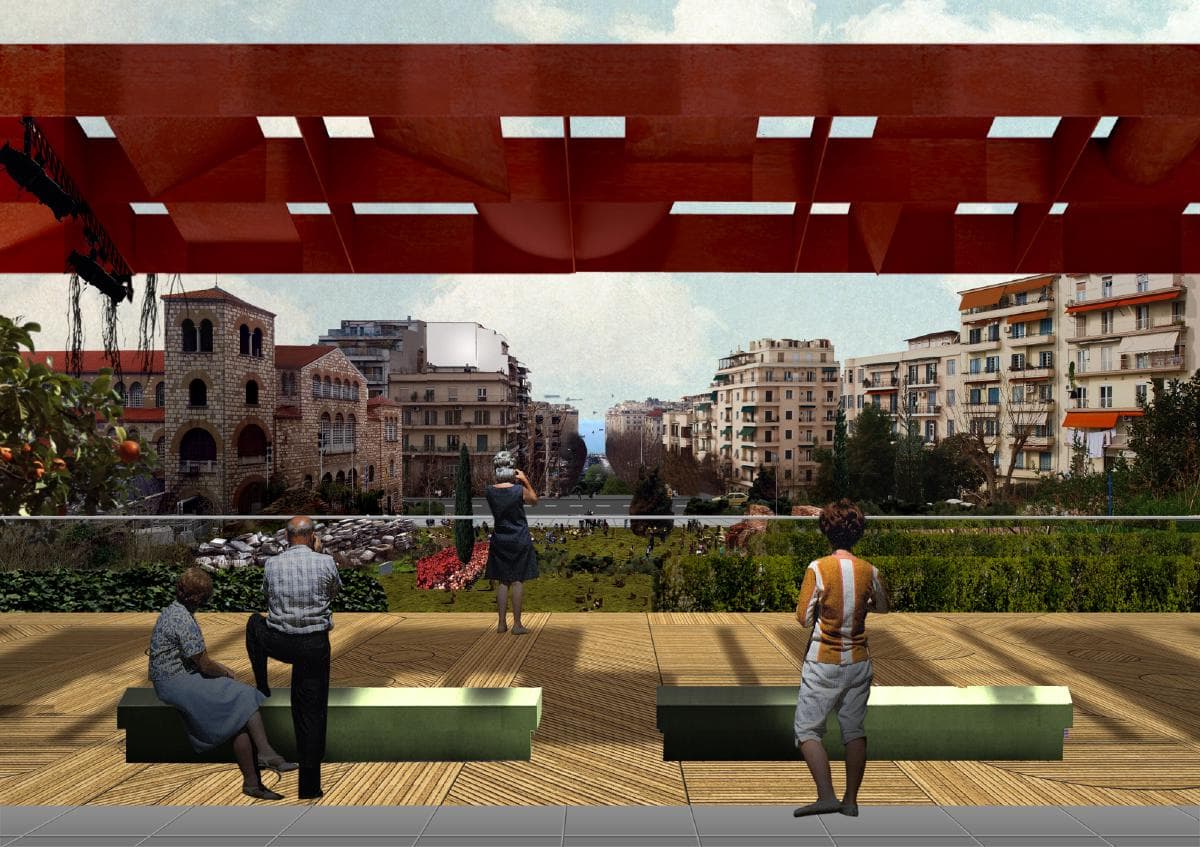 Diseño arquitectónico de la Plaza Ronda de Don Bosco con estructura moderna
